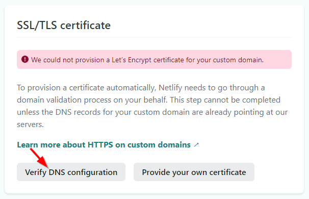 SSL/TSL certificate